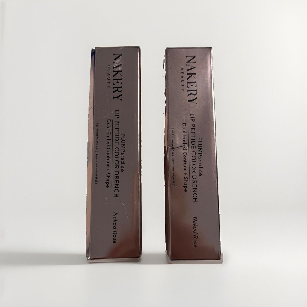 Nakery Beauty PLUMParadise Lip Peptide Naked Rose Dual-Ended Lip Plumper